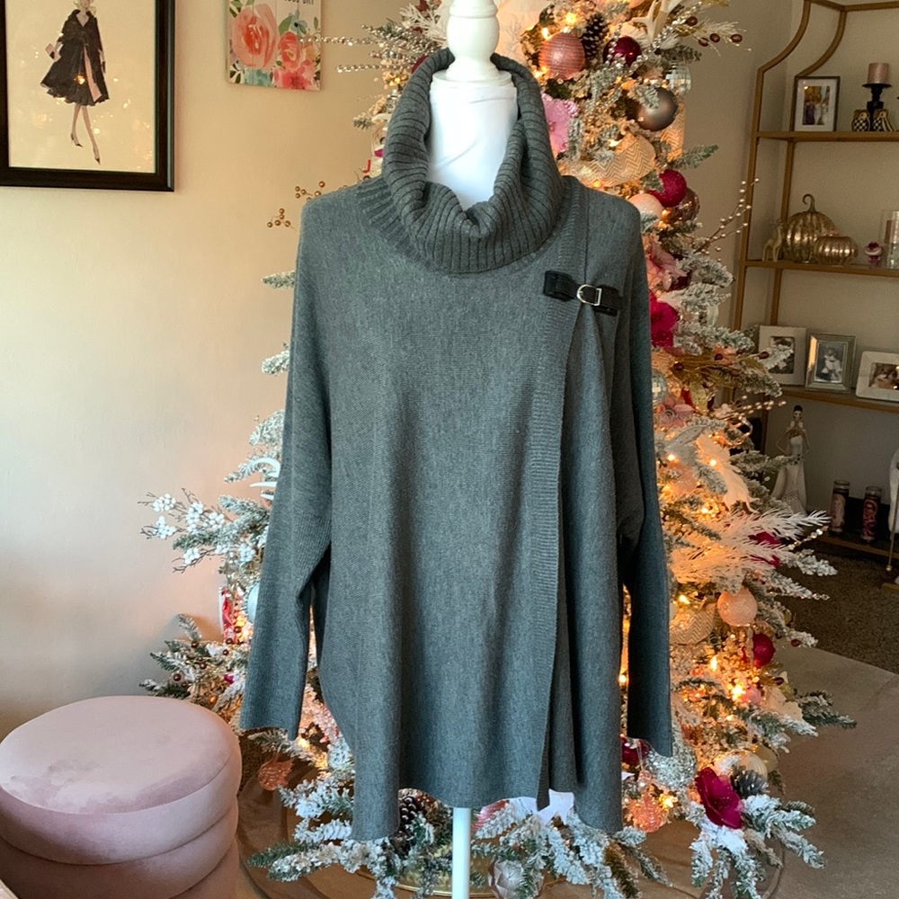 Calvin Klein knit poncho